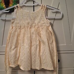 Elegant Cream Baby Dress